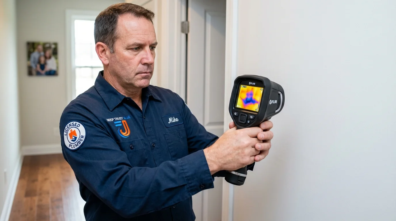 Thermal imaging leak detection by Johns Plumbing LLC in Mayfield